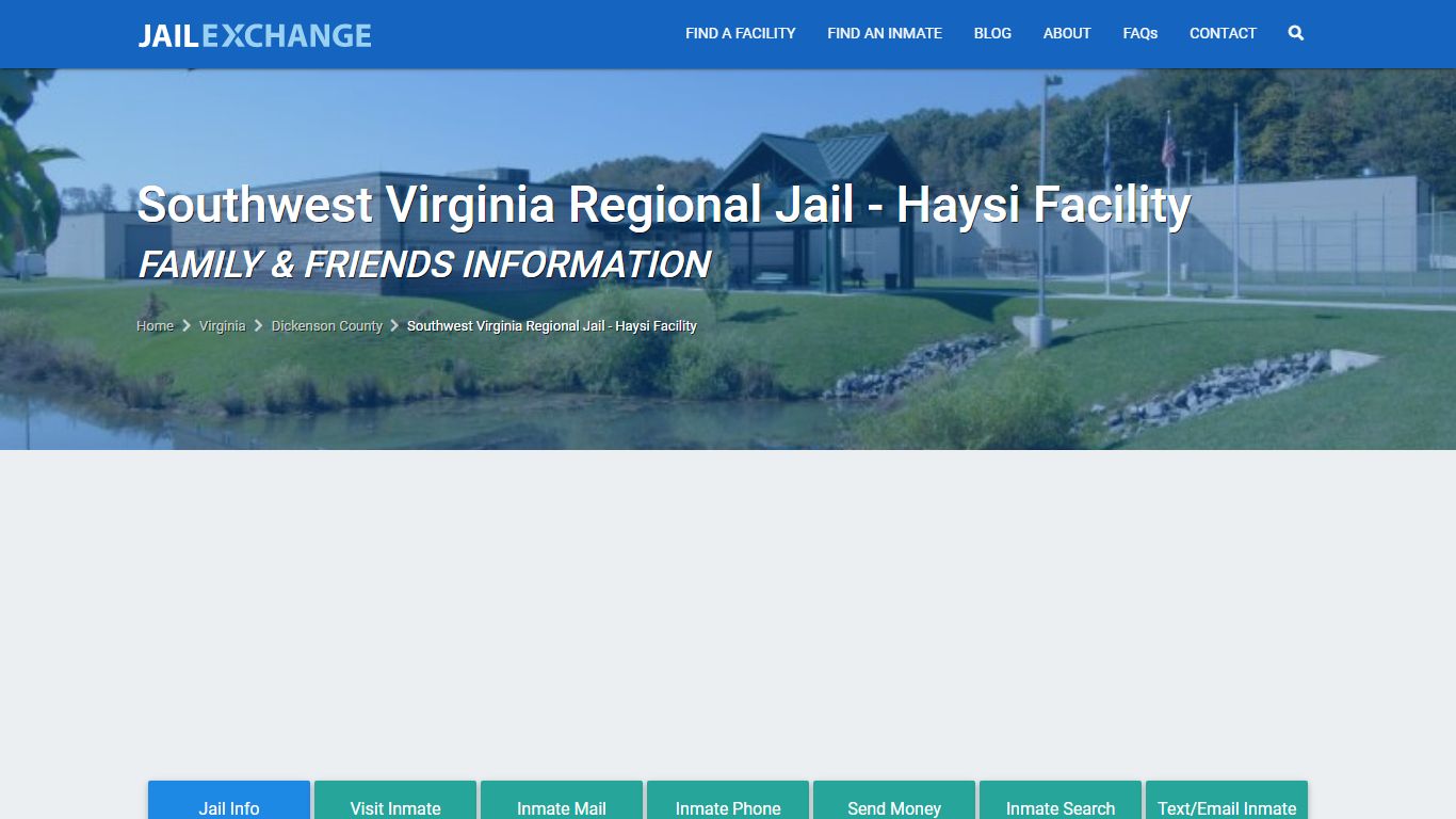 Southwest Virginia Regional Jail - Haysi Facility VA | Booking ...